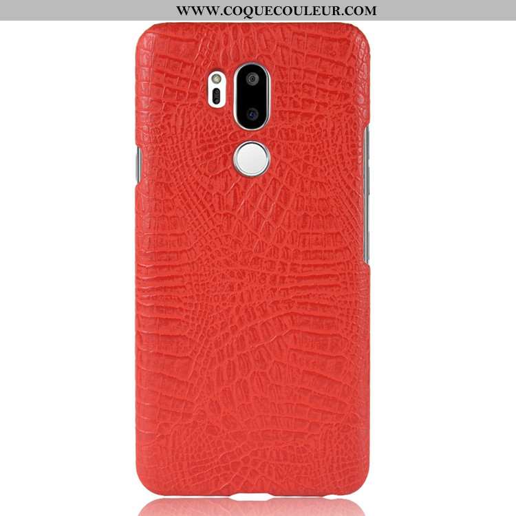 Housse Lg G7 Thinq Protection Vintage Noir, Étui Lg G7 Thinq Personnalité Noir