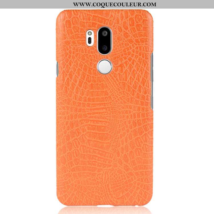 Housse Lg G7 Thinq Protection Vintage Noir, Étui Lg G7 Thinq Personnalité Noir