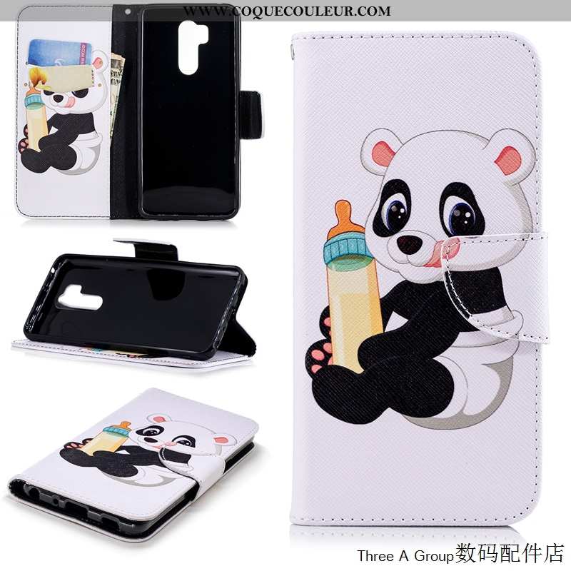 Coque Lg G7 Thinq Protection Housse Téléphone Portable, Lg G7 Thinq Dessin Animé Carte Blanche