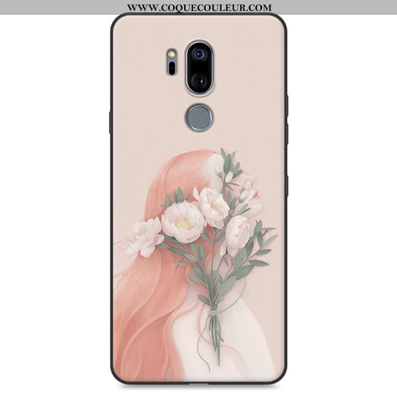 Housse Lg G7 Thinq Fluide Doux Étui Frais, Lg G7 Thinq Silicone Protection Rouge