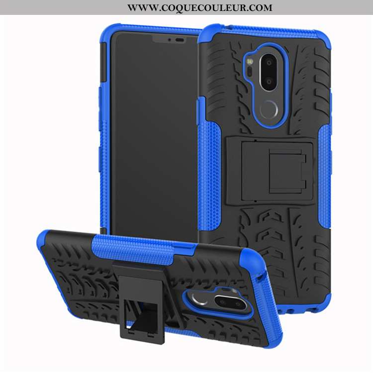 Étui Lg G7 Thinq Protection Tout Compris, Coque Lg G7 Thinq Support Noir