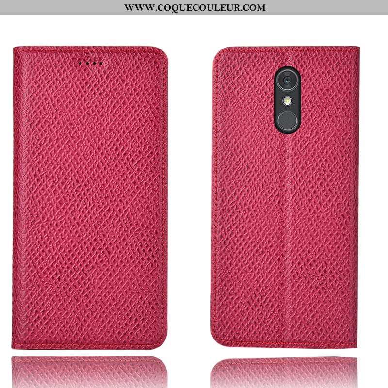 Housse Lg Q Stylus Protection Coque Mesh, Étui Lg Q Stylus Cuir Véritable Marron