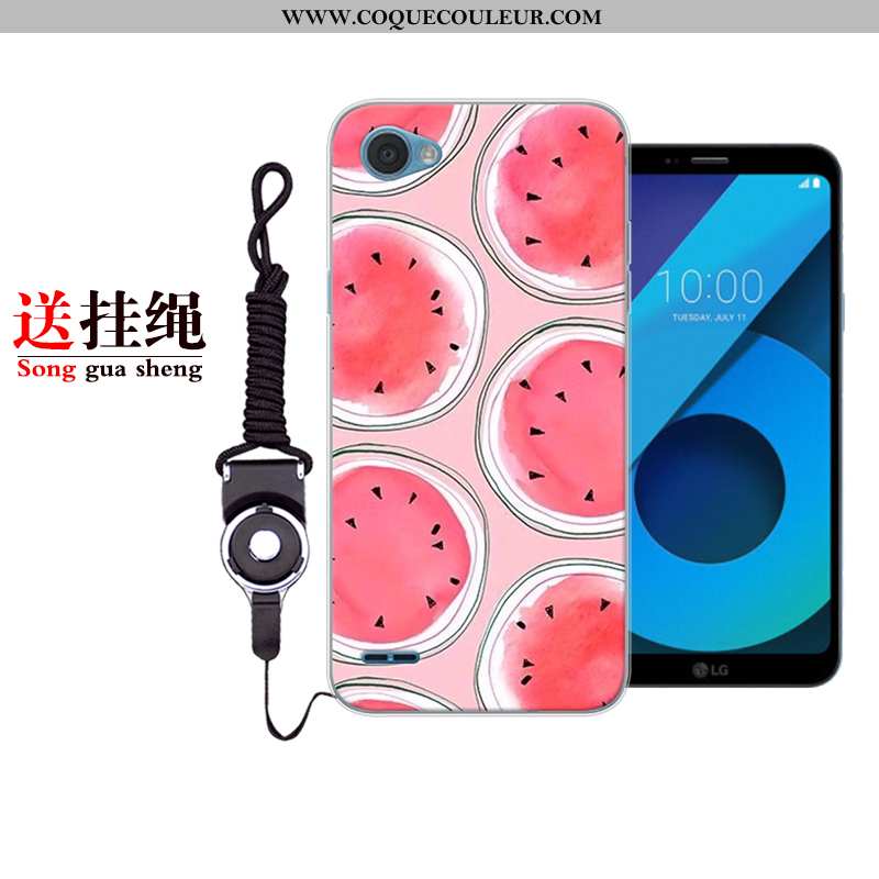 Housse Lg Q6 Charmant Coque Incassable, Étui Lg Q6 Fluide Doux Dessin Animé Bleu Foncé