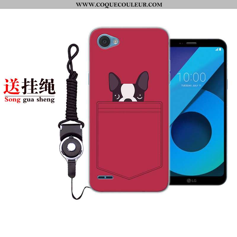 Housse Lg Q6 Charmant Coque Incassable, Étui Lg Q6 Fluide Doux Dessin Animé Bleu Foncé