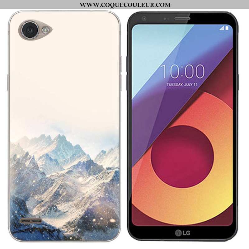 Étui Lg Q6 Créatif Coque, Coque Lg Q6 Tendance Peinture Bleu