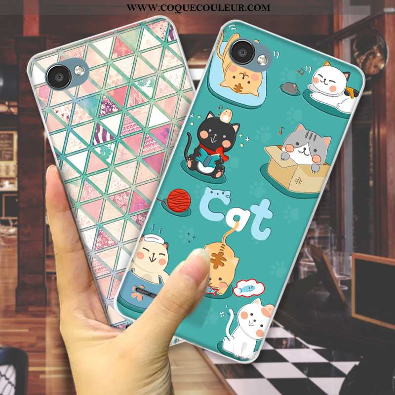 Étui Lg Q6 Charmant Amoureux Étui, Coque Lg Q6 Tendance Verte