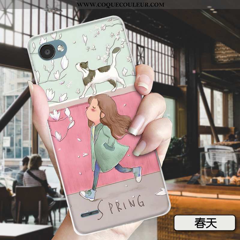 Étui Lg Q6 Charmant Amoureux Étui, Coque Lg Q6 Tendance Verte