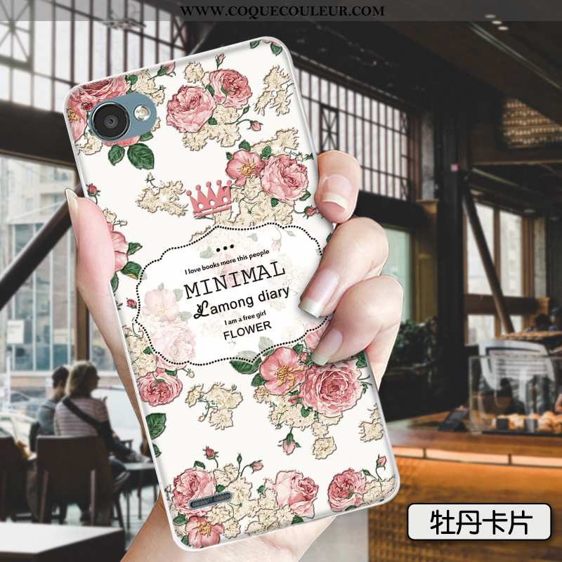 Étui Lg Q6 Charmant Amoureux Étui, Coque Lg Q6 Tendance Verte