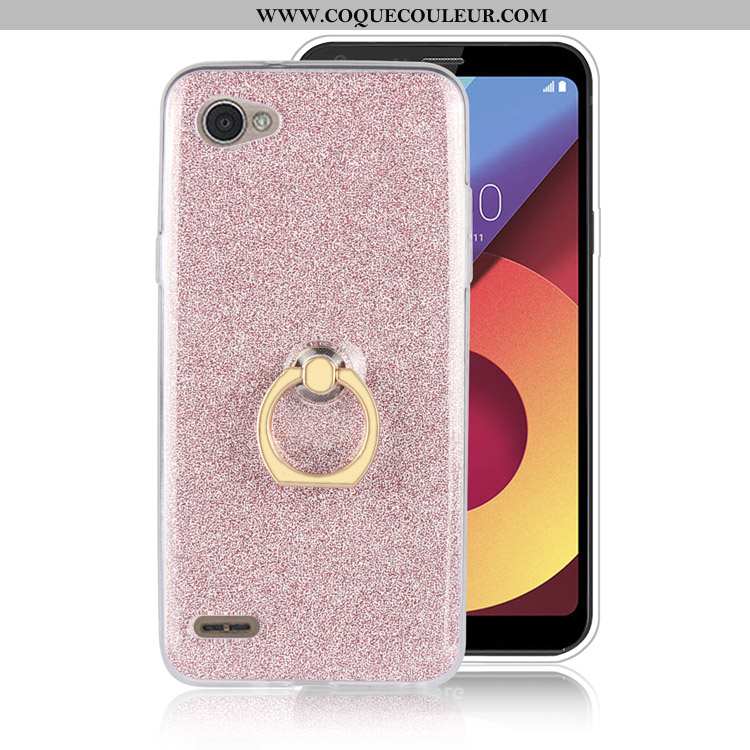 Housse Lg Q6 Silicone Tout Compris Gris, Étui Lg Q6 Fluide Doux Anneau Gris