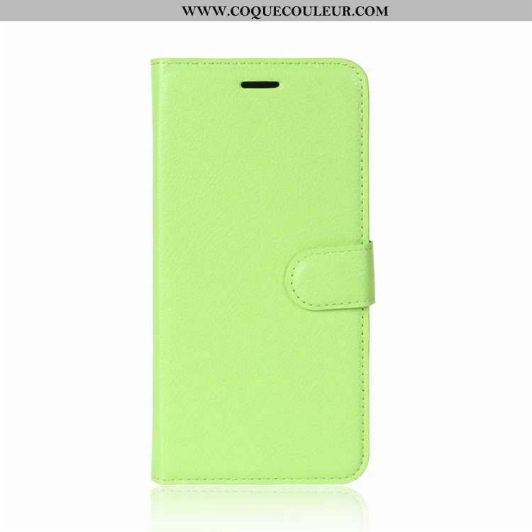 Étui Lg Q6 Protection Cuir Incassable, Coque Lg Q6 Portefeuille Téléphone Portable Noir