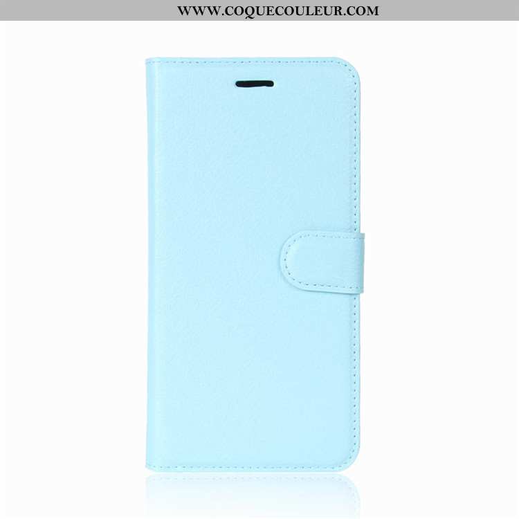 Étui Lg Q6 Protection Cuir Incassable, Coque Lg Q6 Portefeuille Téléphone Portable Noir