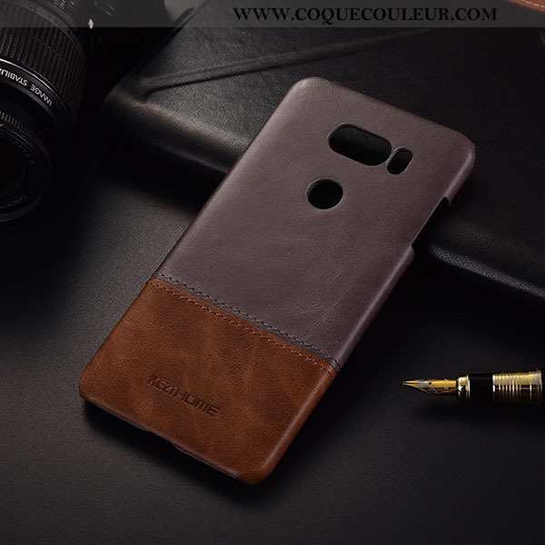 Coque Lg V30 Téléphone Portable, Housse Lg V30 Marron