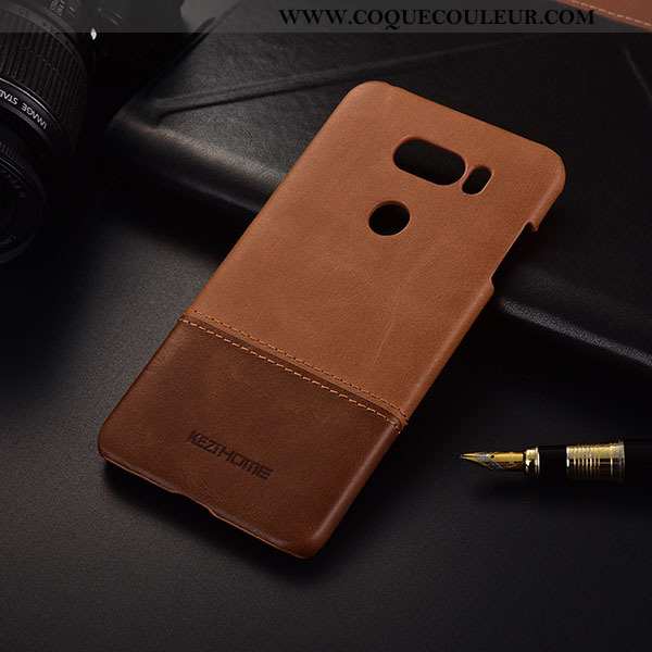 Coque Lg V30 Téléphone Portable, Housse Lg V30 Marron