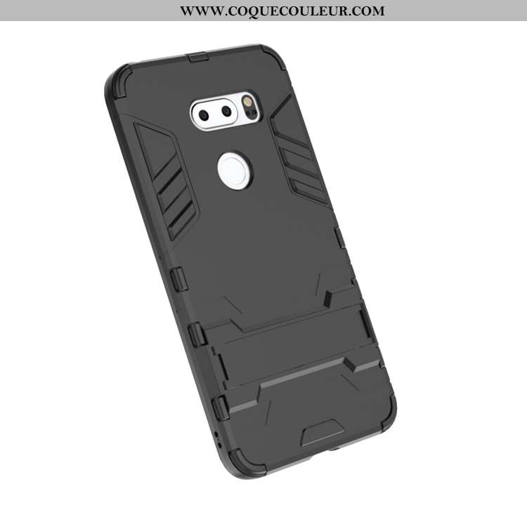 Étui Lg V30 Silicone Téléphone Portable Invisible, Coque Lg V30 Protection Incassable Noir