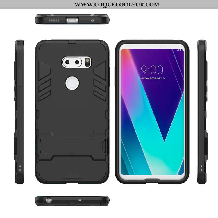 Étui Lg V30 Silicone Téléphone Portable Invisible, Coque Lg V30 Protection Incassable Noir