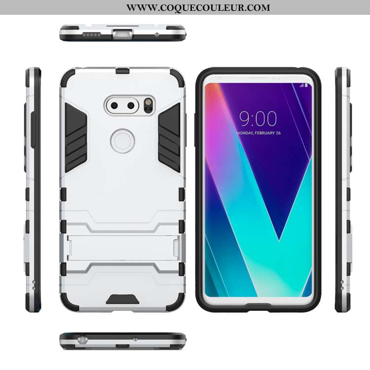 Étui Lg V30 Silicone Téléphone Portable Invisible, Coque Lg V30 Protection Incassable Noir