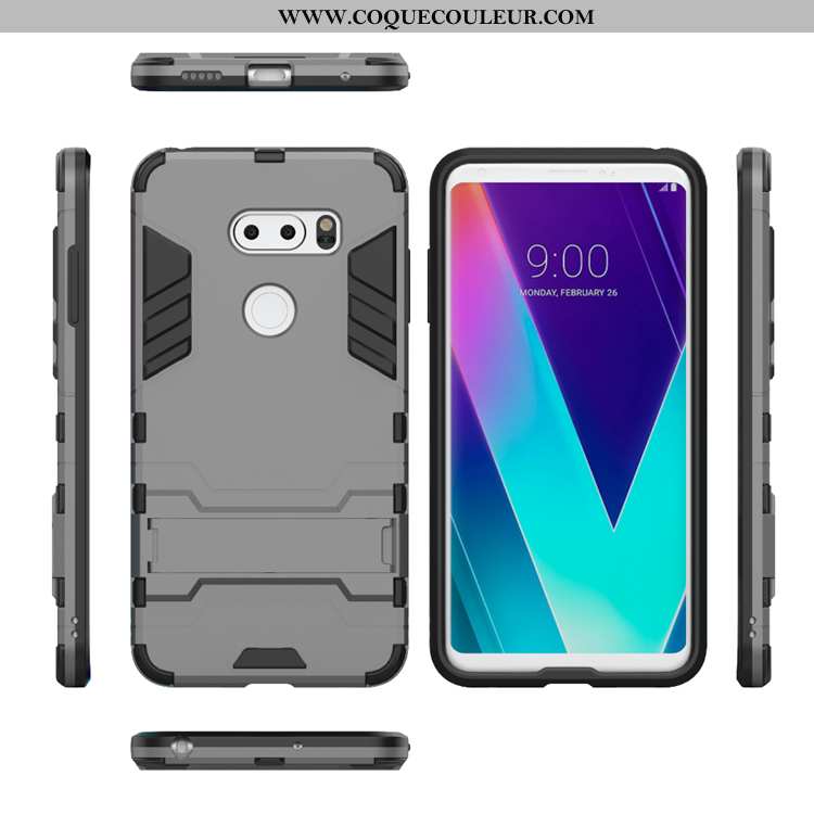 Étui Lg V30 Silicone Téléphone Portable Invisible, Coque Lg V30 Protection Incassable Noir