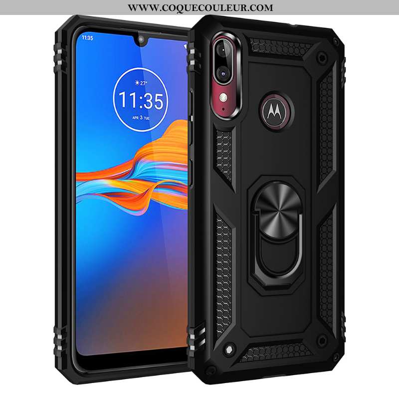 Étui Moto E6 Plus Téléphone Portable Magnétisme Tout Compris, Coque Moto E6 Plus À Bord Difficile Ro