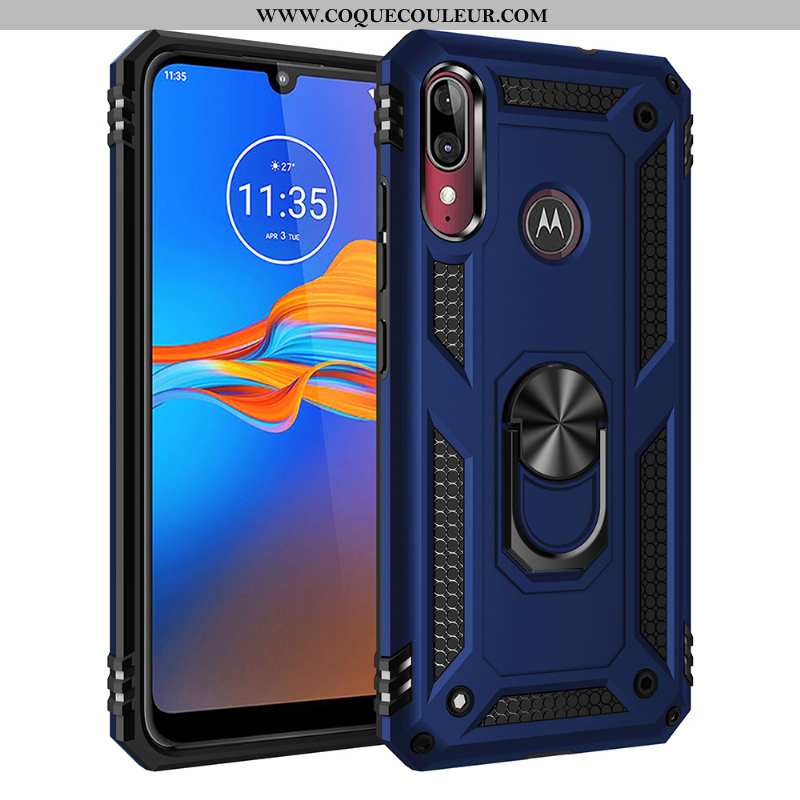 Étui Moto E6 Plus Téléphone Portable Magnétisme Tout Compris, Coque Moto E6 Plus À Bord Difficile Ro