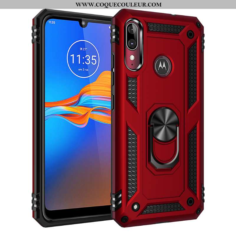 Étui Moto E6 Plus Téléphone Portable Magnétisme Tout Compris, Coque Moto E6 Plus À Bord Difficile Ro