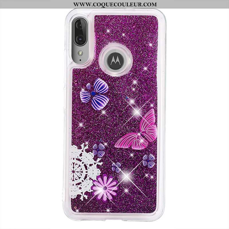 Housse Moto E6 Plus Dessin Animé Coque Téléphone Portable, Étui Moto E6 Plus Incassable Or Doré