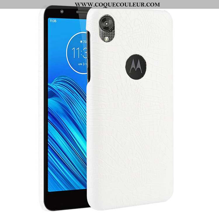 Housse Moto E6 Plus Protection Étui Noir, Moto E6 Plus Tendance Modèle Fleurie Noir