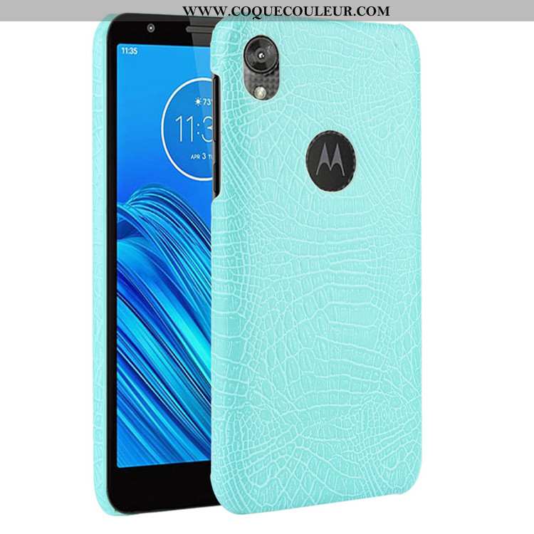 Housse Moto E6 Plus Protection Étui Noir, Moto E6 Plus Tendance Modèle Fleurie Noir