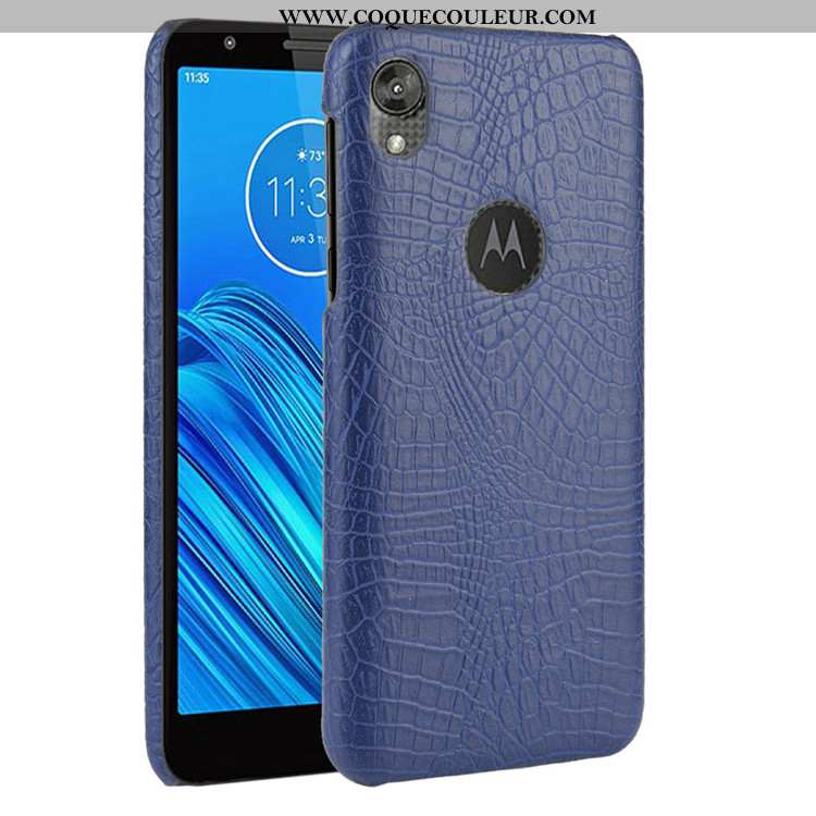 Housse Moto E6 Plus Protection Étui Noir, Moto E6 Plus Tendance Modèle Fleurie Noir