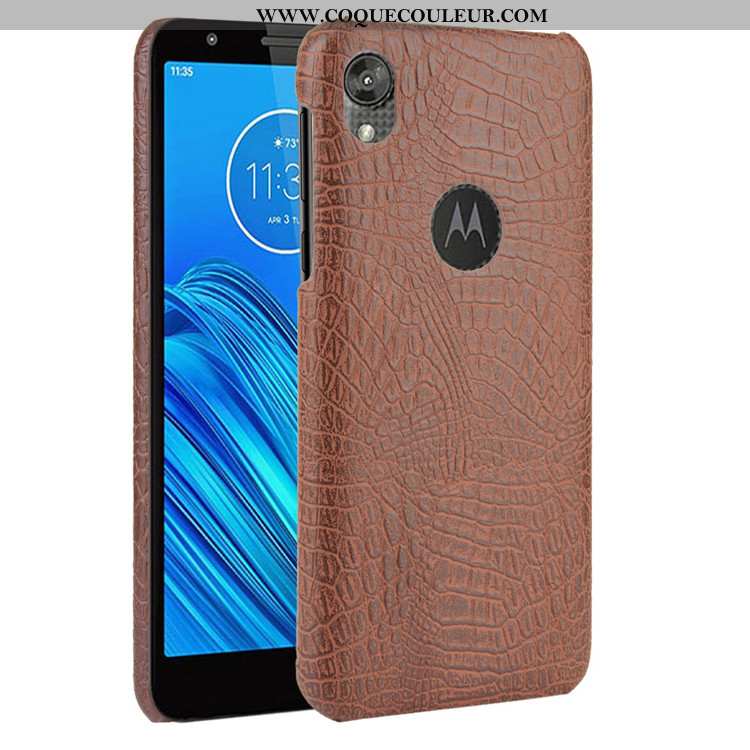 Housse Moto E6 Plus Protection Étui Noir, Moto E6 Plus Tendance Modèle Fleurie Noir