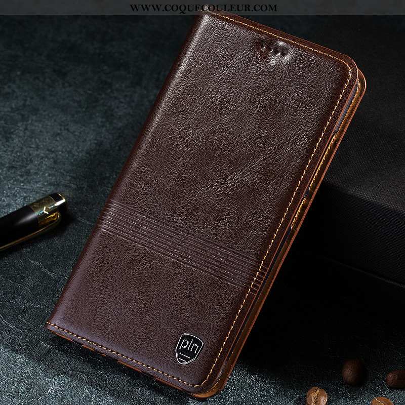 Étui Moto G7 Play Modèle Fleurie Téléphone Portable Coque, Coque Moto G7 Play Protection Marron