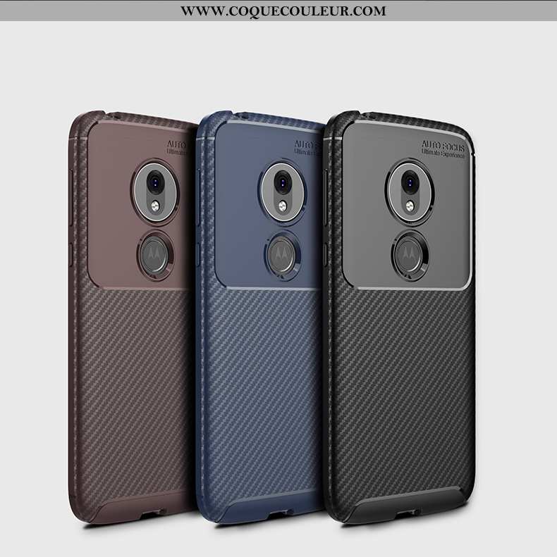 Housse Moto G7 Play Délavé En Daim Coque Silicone, Étui Moto G7 Play Personnalité Noir