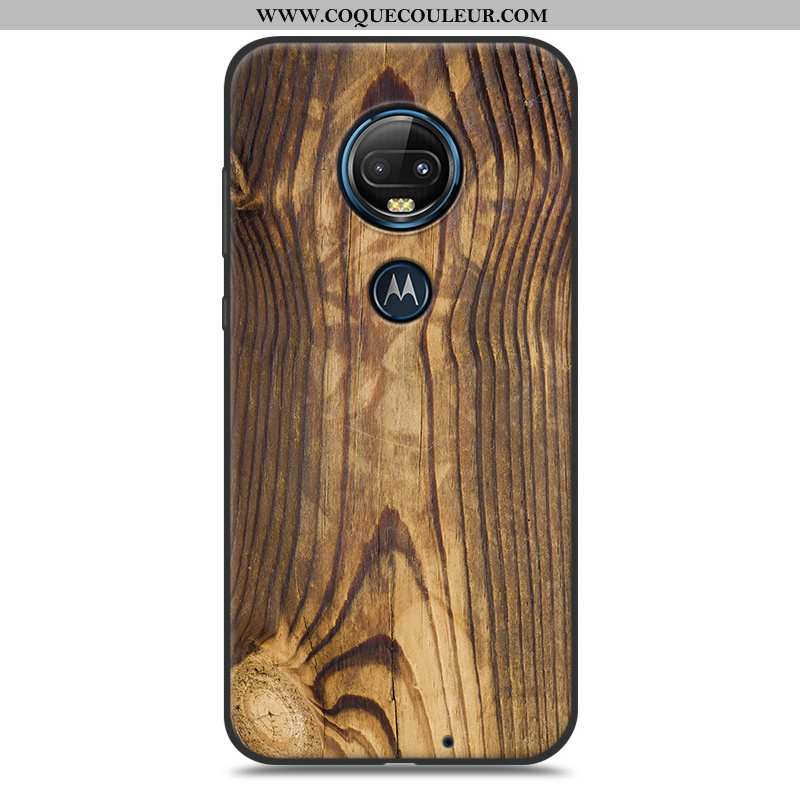 Coque Moto G7 Plus Fluide Doux Modèle Fleurie Créatif, Housse Moto G7 Plus Protection Blanche