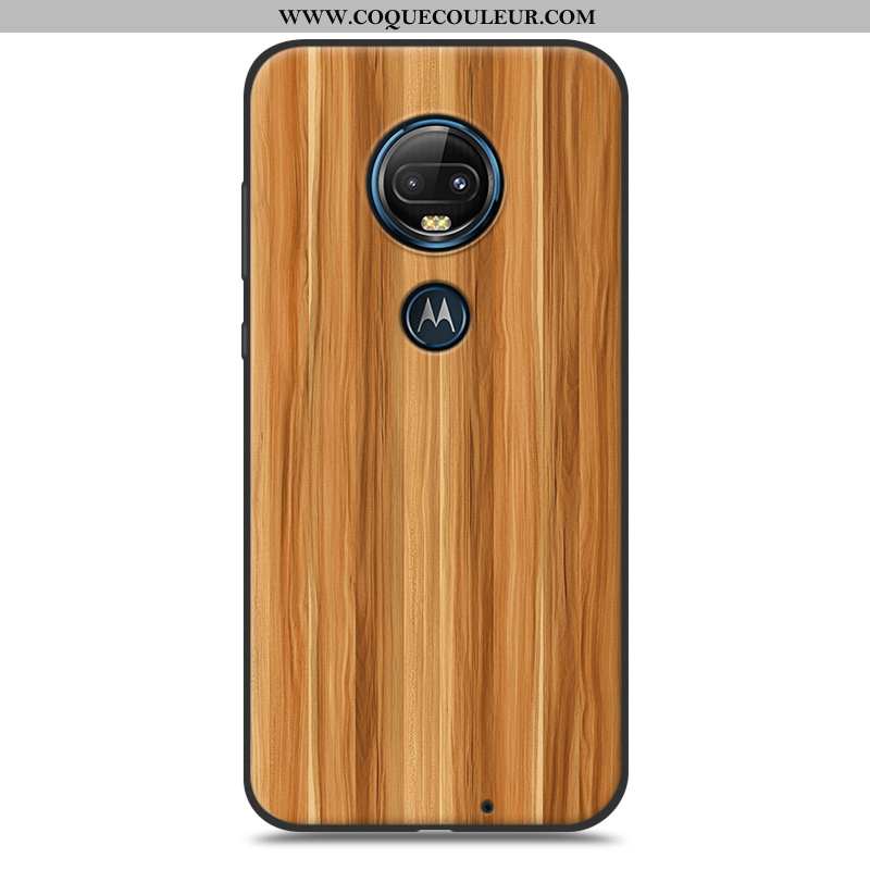 Coque Moto G7 Plus Fluide Doux Modèle Fleurie Créatif, Housse Moto G7 Plus Protection Blanche