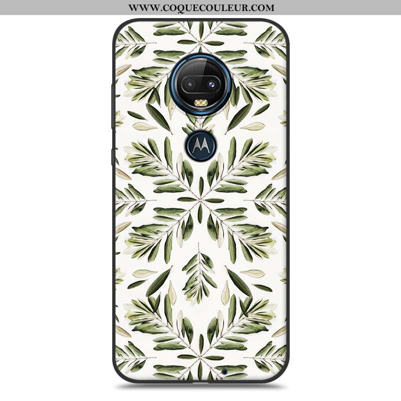 Coque Moto G7 Plus Mode Silicone Charmant, Housse Moto G7 Plus Protection Étui Rose