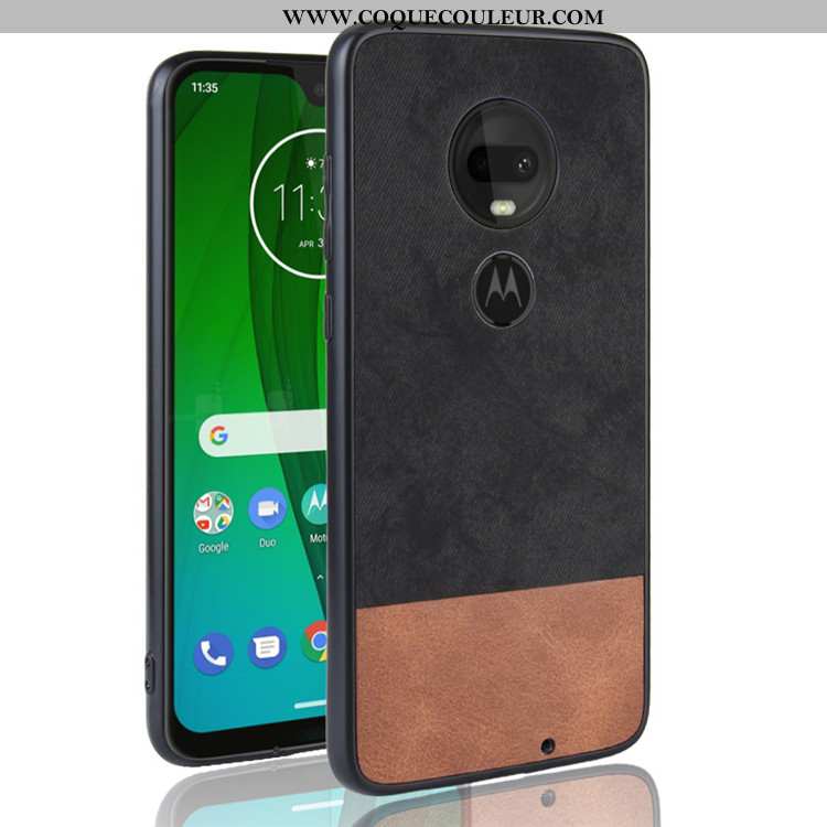 Housse Moto G7 Plus Protection Incassable Tout Compris, Étui Moto G7 Plus Téléphone Portable Couture