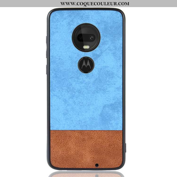 Housse Moto G7 Plus Protection Incassable Tout Compris, Étui Moto G7 Plus Téléphone Portable Couture