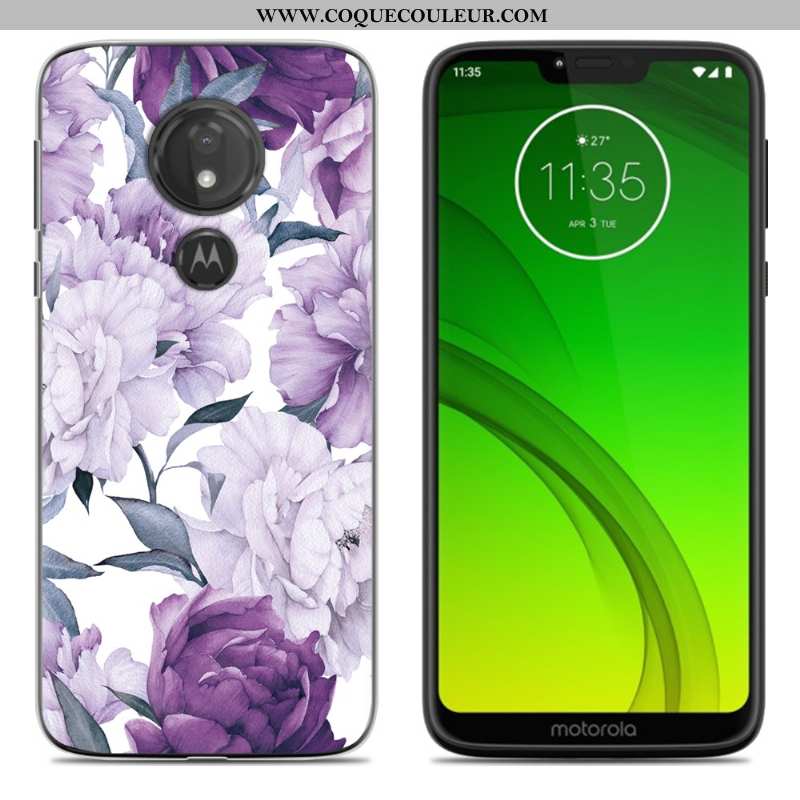 Étui Moto G7 Power Créatif Europe Étui, Coque Moto G7 Power Tendance Téléphone Portable Bleu