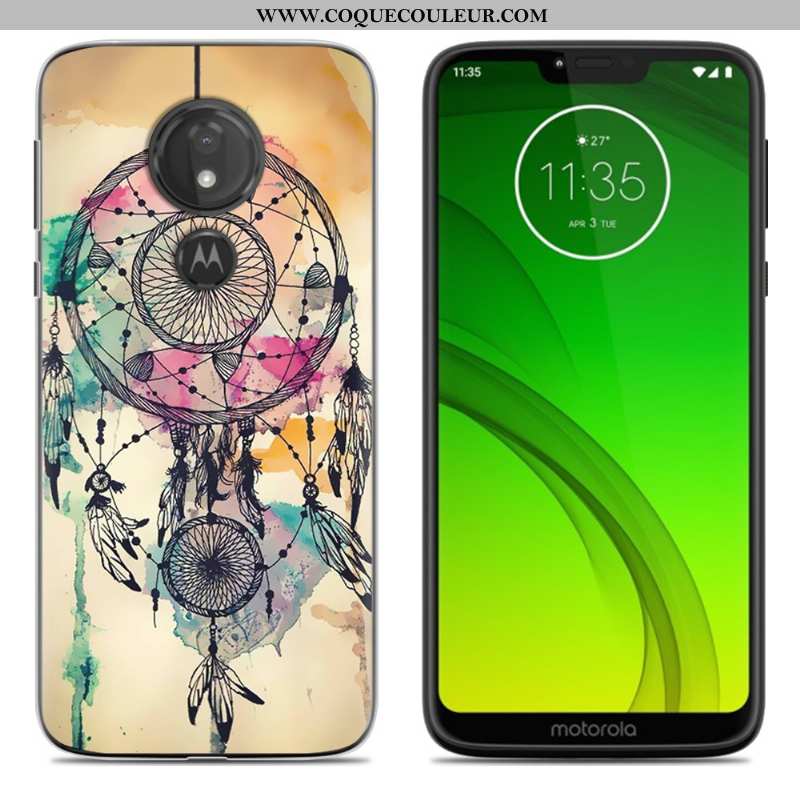 Étui Moto G7 Power Créatif Europe Étui, Coque Moto G7 Power Tendance Téléphone Portable Bleu