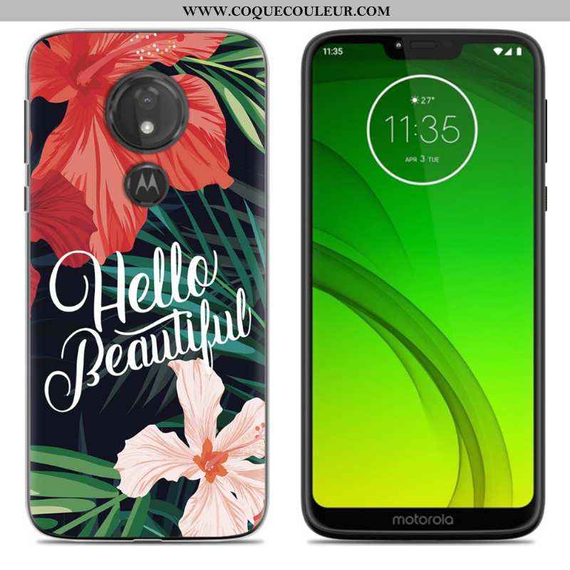 Étui Moto G7 Power Créatif Europe Étui, Coque Moto G7 Power Tendance Téléphone Portable Bleu