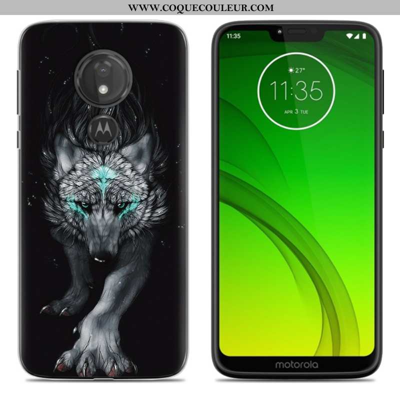 Étui Moto G7 Power Créatif Europe Étui, Coque Moto G7 Power Tendance Téléphone Portable Bleu