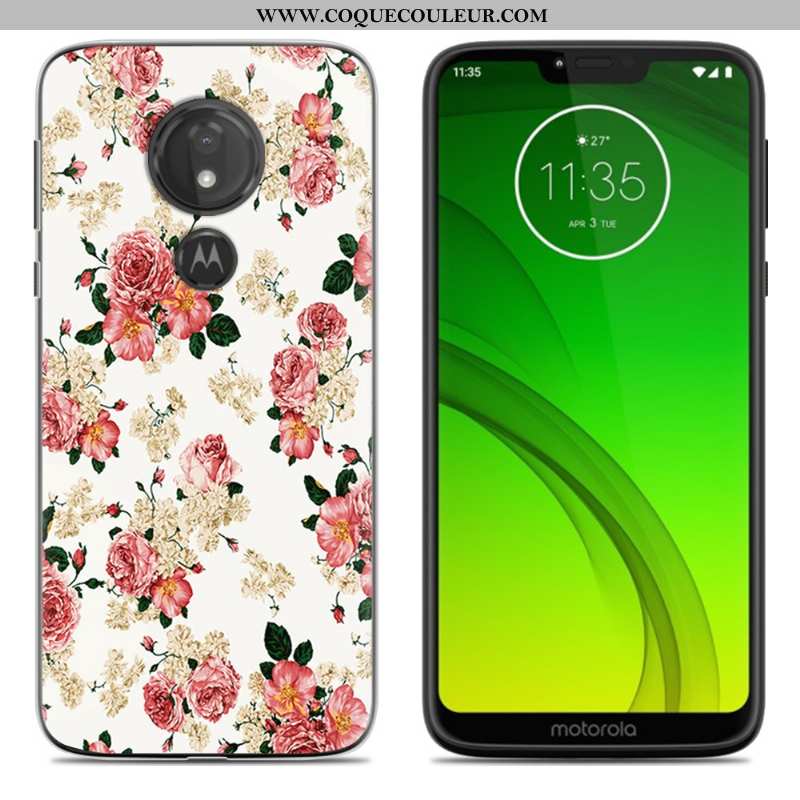 Étui Moto G7 Power Créatif Europe Étui, Coque Moto G7 Power Tendance Téléphone Portable Bleu