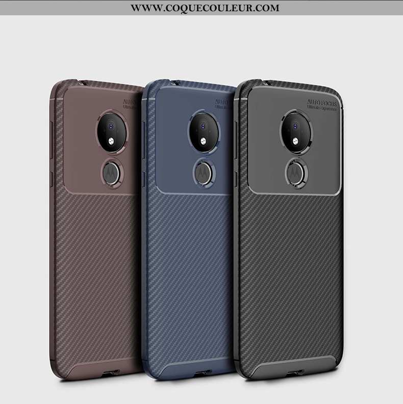 Coque Moto G7 Power Fluide Doux Étui Coque, Housse Moto G7 Power Silicone Téléphone Portable Noir