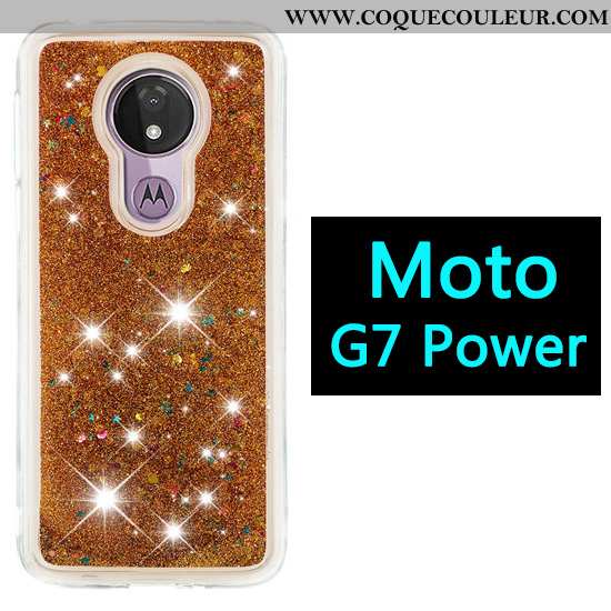 Coque Moto G7 Power Dessin Animé Violet, Housse Moto G7 Power Étui Quicksand Violet