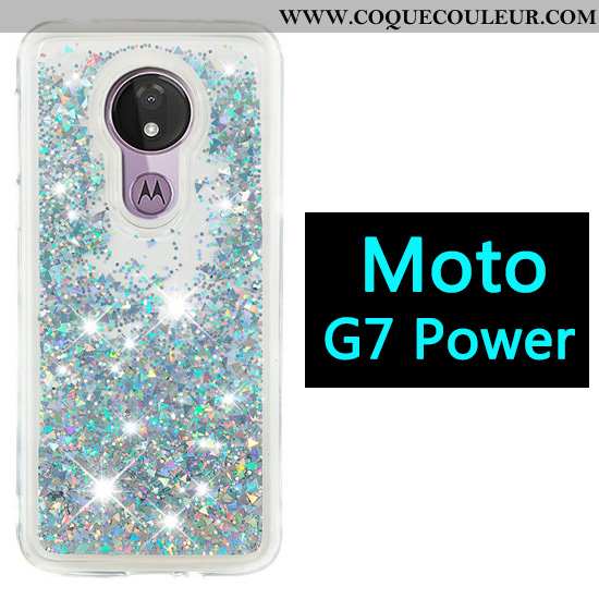 Coque Moto G7 Power Dessin Animé Violet, Housse Moto G7 Power Étui Quicksand Violet