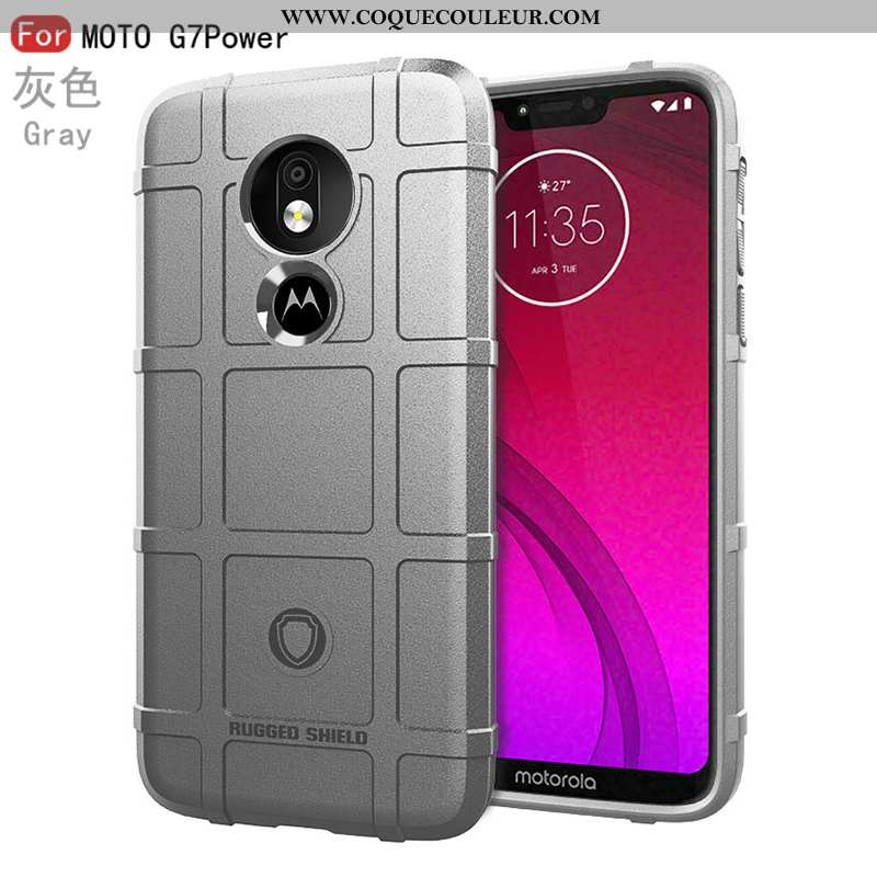 Coque Moto G7 Power Créatif Nouveau Personnalité, Housse Moto G7 Power Tendance Étui Noir