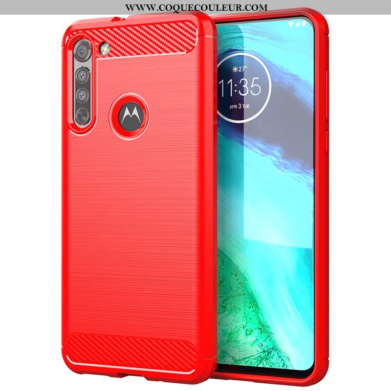 Étui Moto G8 Silicone Gris Étui, Coque Moto G8 Protection