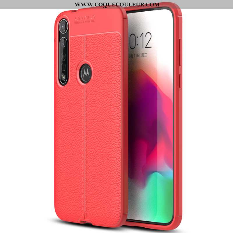 Housse Moto G8 Plus Fluide Doux Tout Compris Téléphone Portable, Étui Moto G8 Plus Silicone Protecti