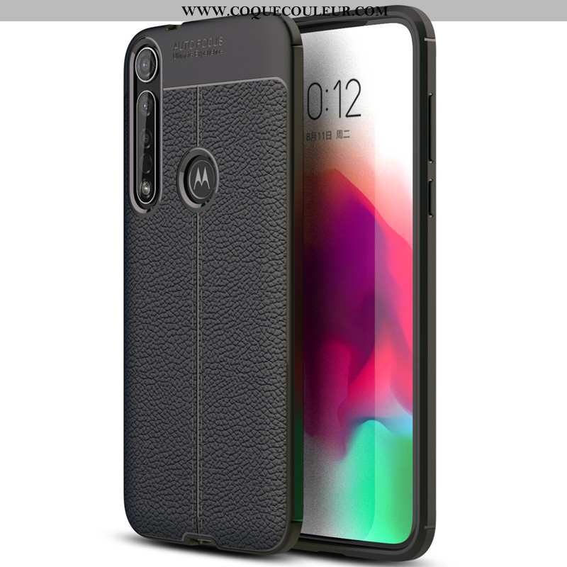 Housse Moto G8 Plus Fluide Doux Tout Compris Téléphone Portable, Étui Moto G8 Plus Silicone Protecti