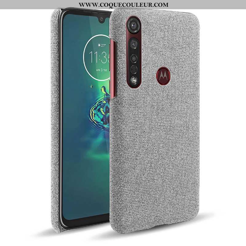 Coque Moto G8 Plus Protection Téléphone Portable Gris, Housse Moto G8 Plus Étui Gris