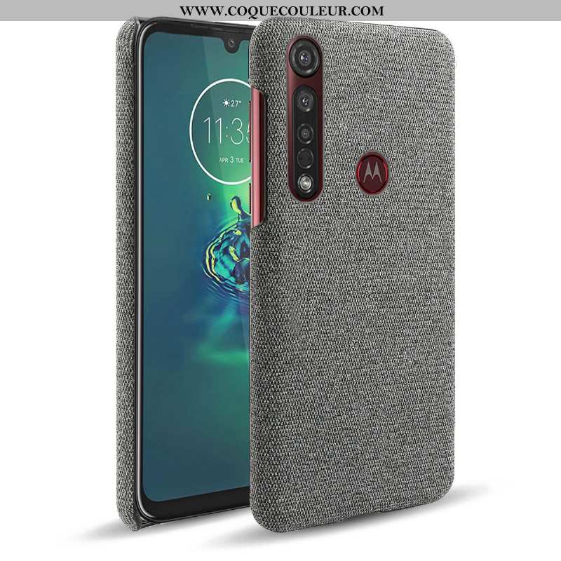 Coque Moto G8 Plus Protection Téléphone Portable Gris, Housse Moto G8 Plus Étui Gris